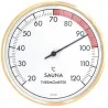 Thermomètre mécanique - Sauna - Lunette laiton