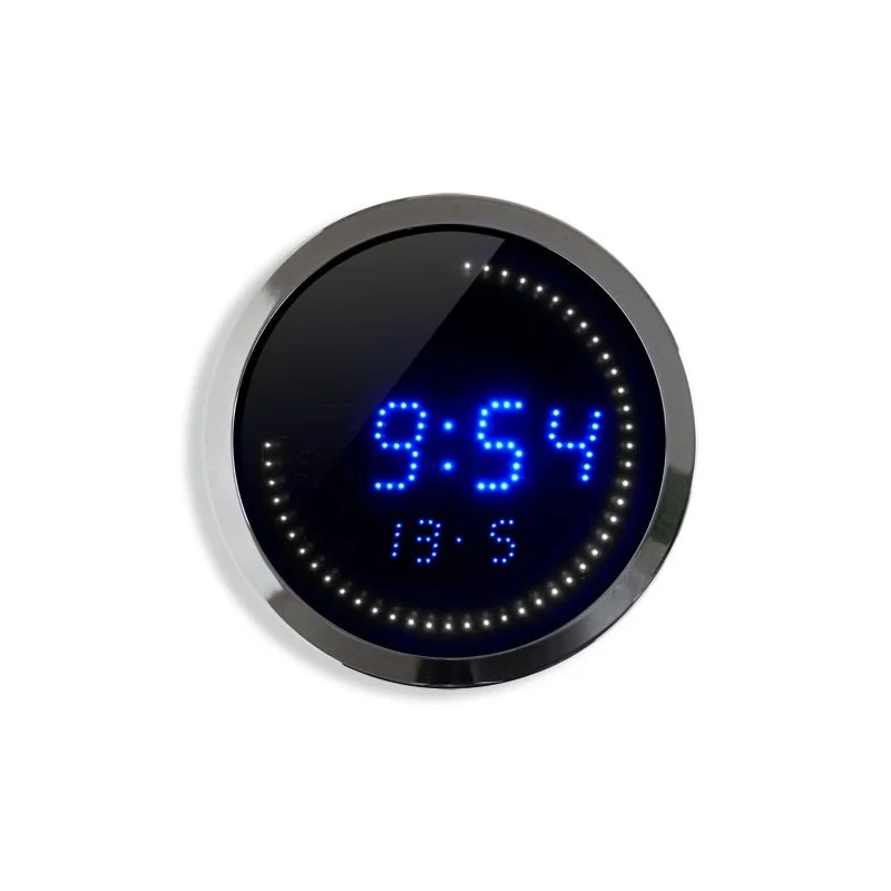 Horloge LED T° et date 30cm