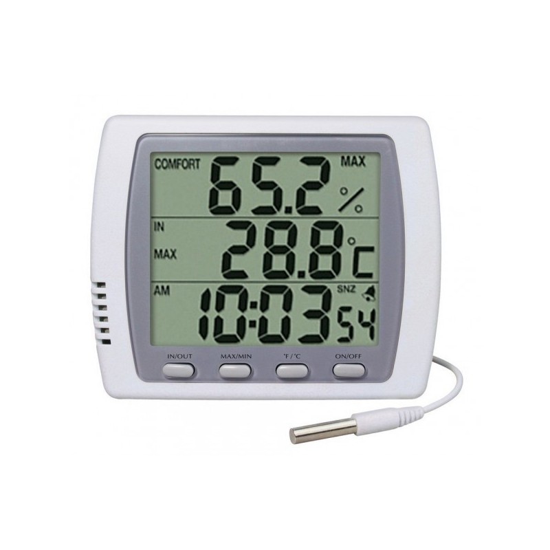 Thermomètre extérieur 12 à grands chiffres - Thermomètre